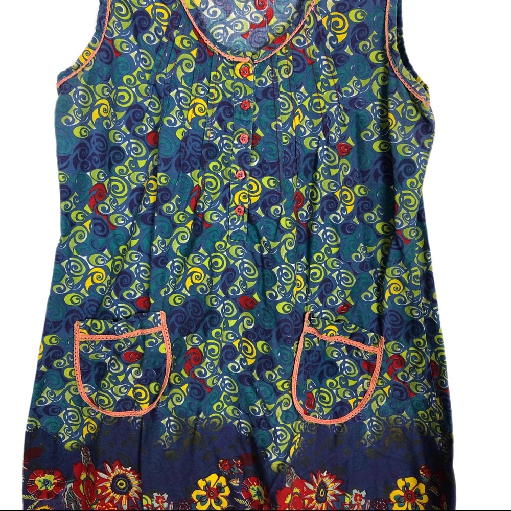 Shyla Grandma Print with Pockets Size L/XL